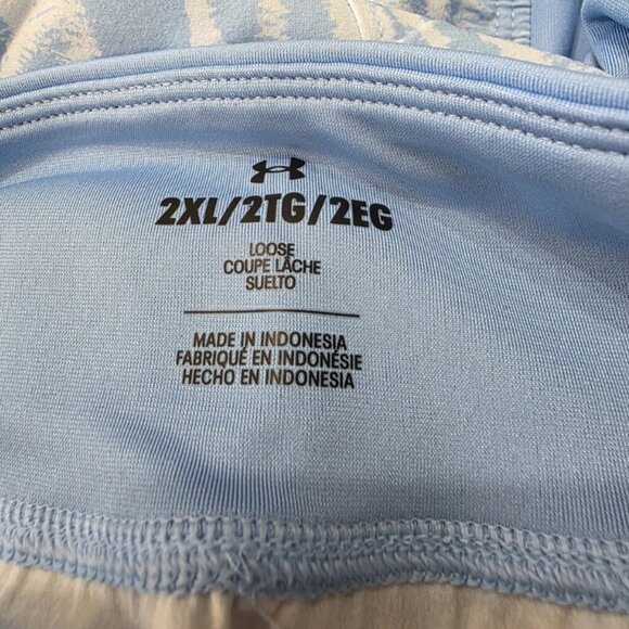 Under Armour NWT Women's Horizon Blue/Nimbus Blue FISH Pro Woven Shorts, XXLarge - Picture 6 of 7